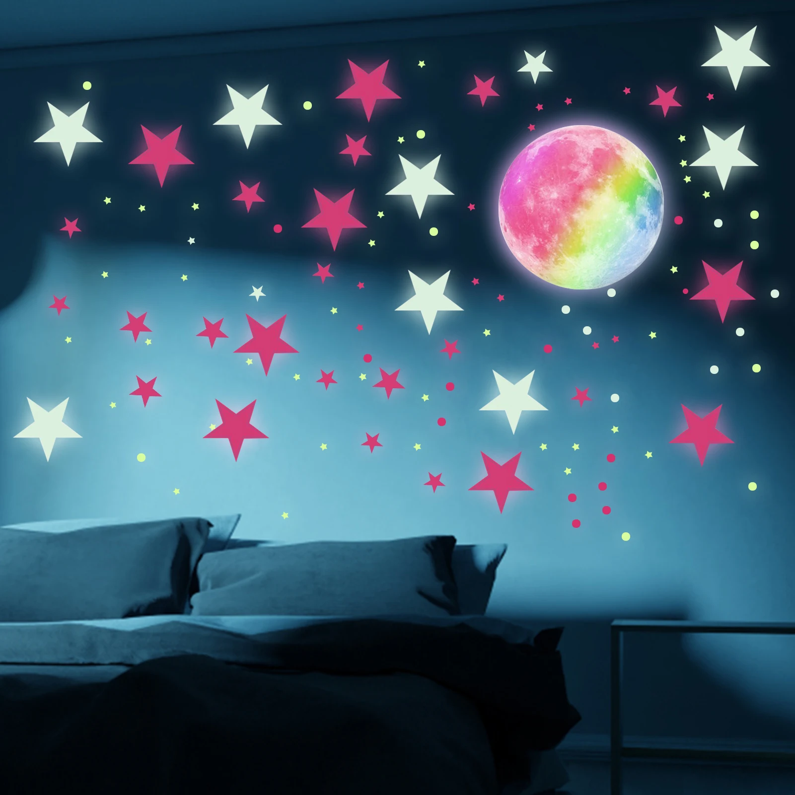 3D Luminous Castle Star Moon Wall Stickers Home Decor DIY Decals Kids Room Decoration Fluorescent Glow In The Dark Stickers
3D Luminous Castle Star Moon Wall Stickers Home Decor DIY Decals Kids Room Decoration Fluorescent Glow In The Dark Stickers