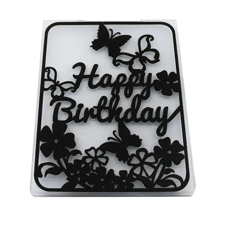 Birthday Plastic Embossing folder Template for DIY Scrapbooking Crafts Making Photo Album Card Handmade Decoration Supplies
Birthday Plastic Embossing folder Template for DIY Scrapbooking Crafts Making Photo Album Card Handmade Decoration Supplies