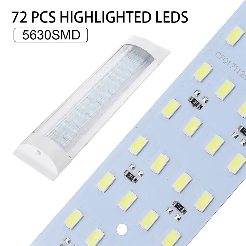 72 LED Car Interior Lights 24V White LED Bar Roof Light Boat Caravan Reading Light Indoor Ceiling Lamp Auto Roof Camper Caravan 
72 LED Car Interior Lights 24V White LED Bar Roof Light Boat Caravan Reading Light Indoor Ceiling Lamp Auto Roof Camper Caravan