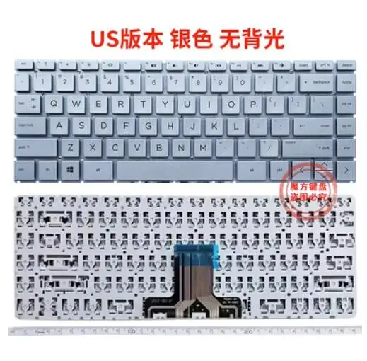 Английская Серебряная клавиатура без подсветки для HP 14-DG 14-DF 14m-dh 14s-DR 14-DK 14-dq 14s-dq 14-fq Φ
Английская Серебряная клавиатура без подсветки для HP 14-DG 14-DF 14m-dh 14s-DR 14-DK 14-dq 14s-dq 14-fq Φ