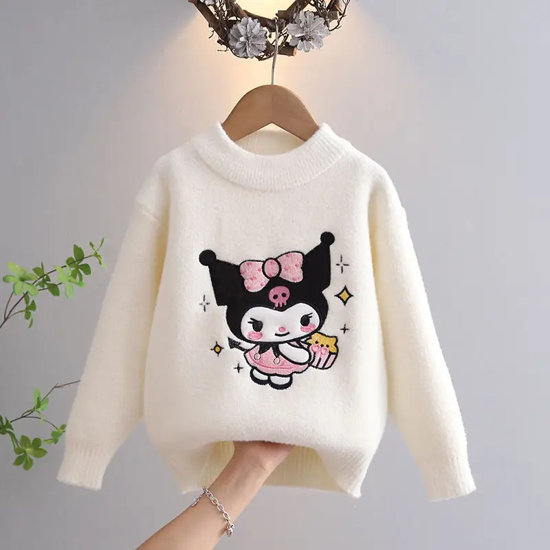 New Sanrio Kuromi Children Knitted Sweater Kawaii Cartoon Cute Student Plush Warm Thickened Embroidery Clothes Toys Girls
New Sanrio Kuromi Children Knitted Sweater Kawaii Cartoon Cute Student Plush Warm Thickened Embroidery Clothes Toys Girls