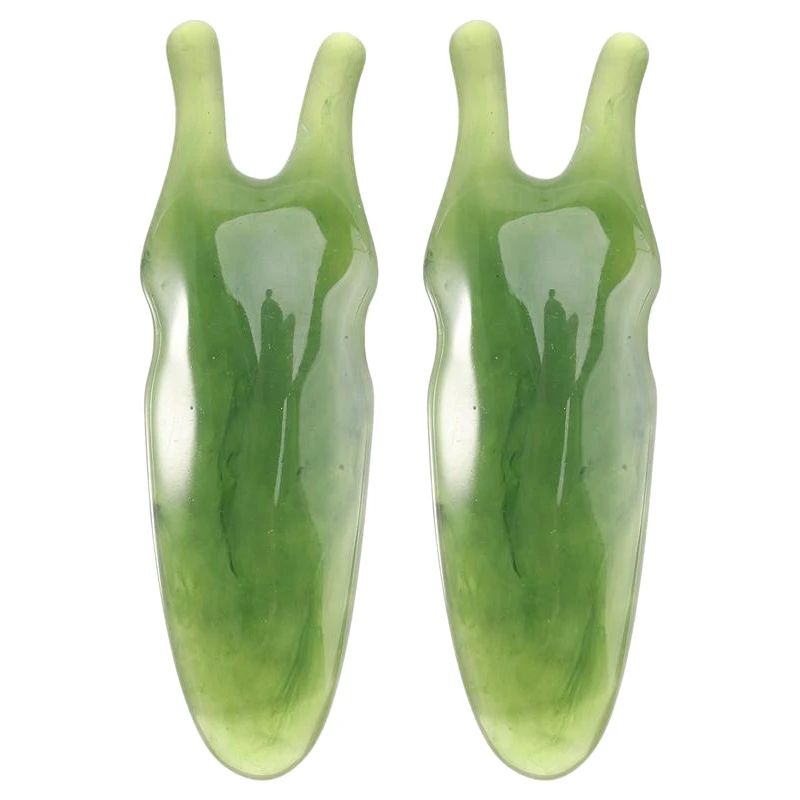 2PC Natural Resin Beeswax Nose Massager Two-Pronged Nose Scraper V Face Thin Face Hand Massage Tool (Green)
2PC Natural Resin Beeswax Nose Massager Two-Pronged Nose Scraper V Face Thin Face Hand Massage Tool (Green)