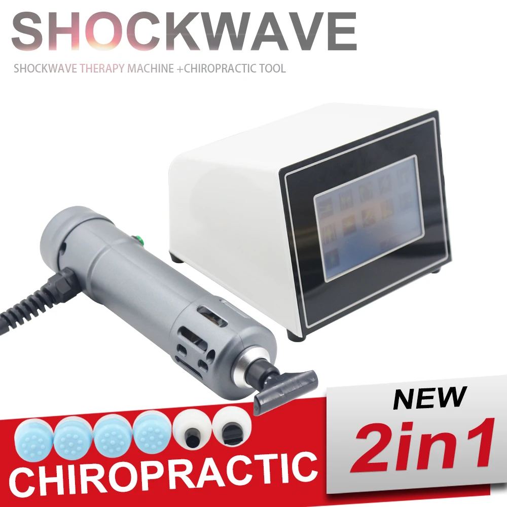 

Shockwave Therapy Machine For Sports Injury Relieve Pain Relax Body Massager 2in1 Chiropractic Tool ED Physiotherapy Shock Wave