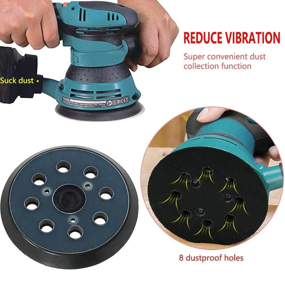 5inch Polishing Pad 8 Hole Backing Pad Sander Pad For 743081-8 BO5030 BO5031 BO5041 Polisher Angle Grinder Accessories
5inch Polishing Pad 8 Hole Backing Pad Sander Pad For 743081-8 BO5030 BO5031 BO5041 Polisher Angle Grinder Accessories