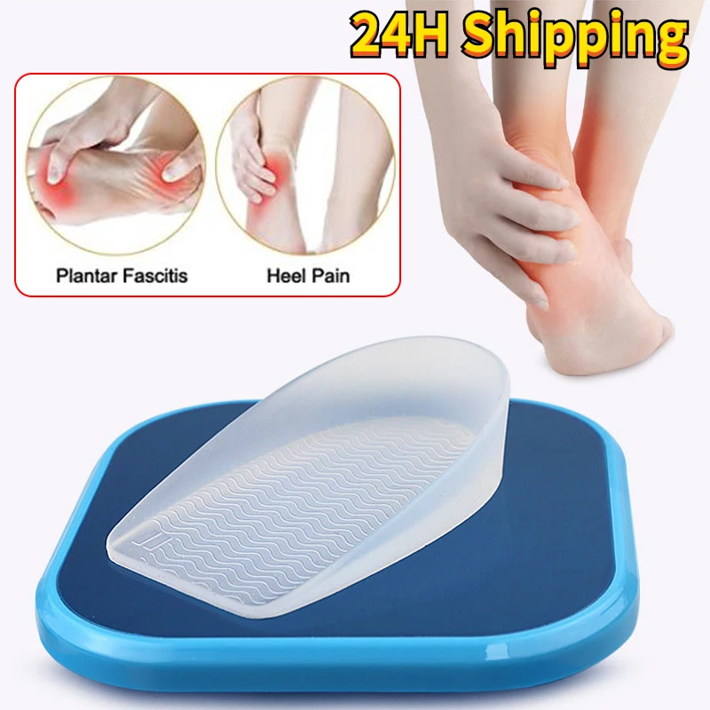 1 Pair Silicone Heel Pad Shock Absorbing Decompression Heel Pad Soft Half Size Pad Heel Suitable for Foot Care Tools Health
1 Pair Silicone Heel Pad Shock Absorbing Decompression Heel Pad Soft Half Size Pad Heel Suitable for Foot Care Tools Health