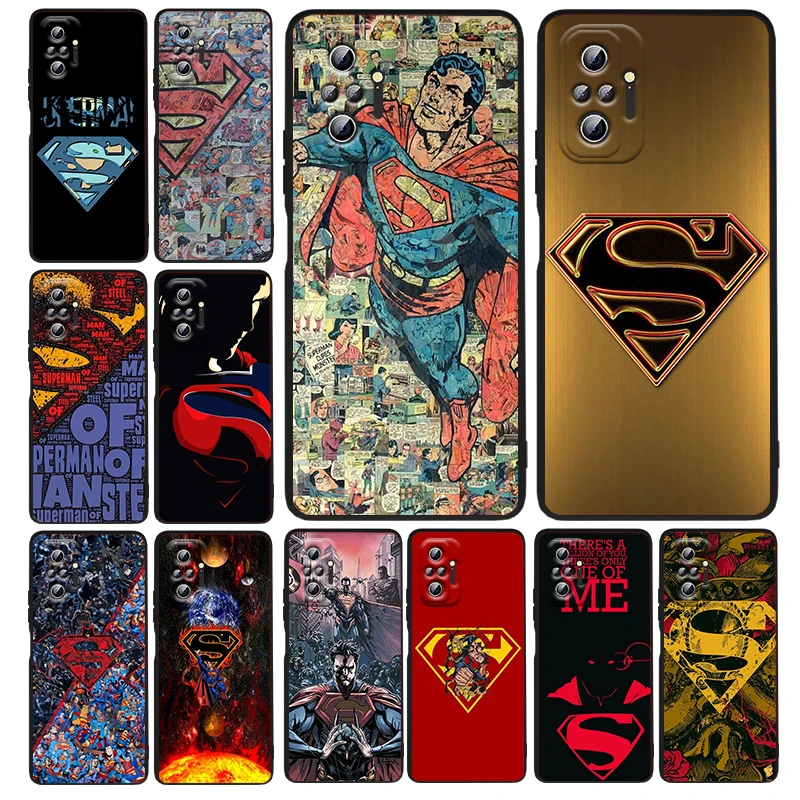 Justice League Superman LoGo Phone Case For Xiaomi Redmi Note 12 11E 11S 11 11T 10 10S 9 9T 9S 8T 8 Pro Plus 5G Black Funda
Justice League Superman LoGo Phone Case For Xiaomi Redmi Note 12 11E 11S 11 11T 10 10S 9 9T 9S 8T 8 Pro Plus 5G Black Funda
