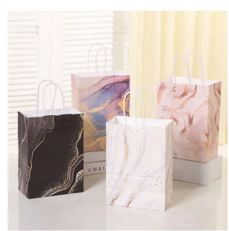 5pcs Marble Design Kraft Paper Gift Bag with Handle Birthday Party Packaging Bag Wedding Favors Eid Ramadan Festival Supplies
5pcs Marble Design Kraft Paper Gift Bag with Handle Birthday Party Packaging Bag Wedding Favors Eid Ramadan Festival Supplies