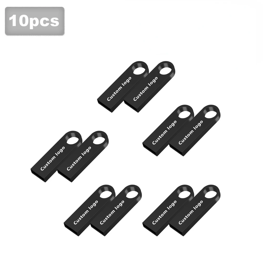 

10PCS/lot Metal usb flash drive 128GB 64GB 32GB 16GB 8GB 4GB 1GB 2GB pen drive pendrive флешка u disk memoria cel usb stick gift