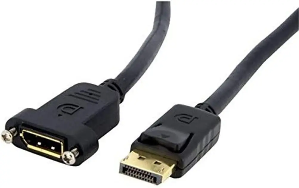 NEW com cabo DisplayPort macho para fêmea de 0 9 m - Montagem - Conectores travados - DisplayPort - Cabo de monitor DP (DPPNLFM
NEW com cabo DisplayPort macho para fêmea de 0 9 m - Montagem - Conectores travados - DisplayPort - Cabo de monitor DP (DPPNLFM