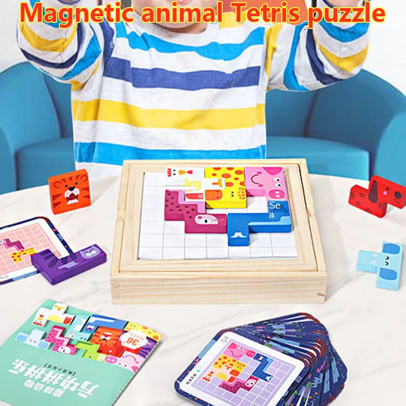 Развивающие игрушки для детей, магнитная головоломка с животными, интеллектуальная игра-головоломка для разложения, игрушки для мальчиков ...
Развивающие игрушки для детей, магнитная головоломка с животными, интеллектуальная игра-головоломка для разложения, игрушки для мальчиков ...