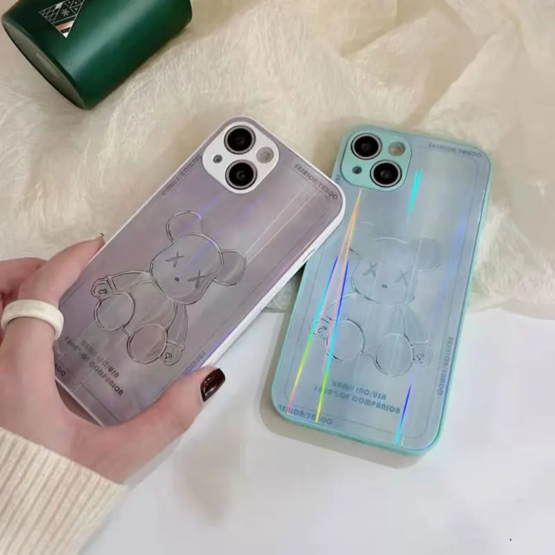 Laser Aurora Bear Tempered Glass Phone Case For iPhone 14 13 11 12Pro Max Plus Case Anti-knock Baby Skin Fram Cover
Laser Aurora Bear Tempered Glass Phone Case For iPhone 14 13 11 12Pro Max Plus Case Anti-knock Baby Skin Fram Cover