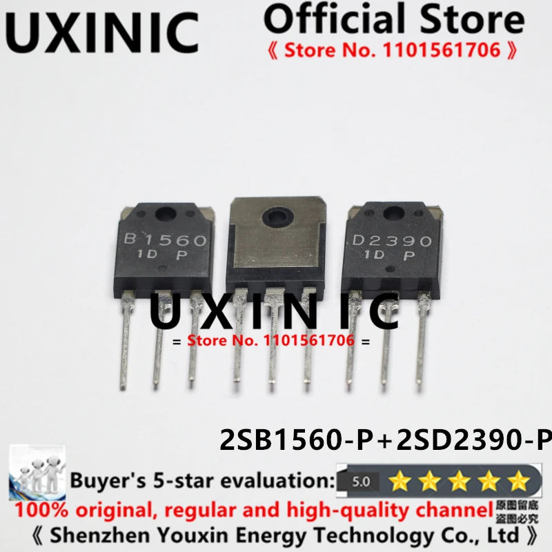 UXINIC 100% New Imported OriginaI 2SD2390-P 2SB1560-P 2SD2390 2SB1560 TO-247 High Power Amplifier Transistors
UXINIC 100% New Imported OriginaI 2SD2390-P 2SB1560-P 2SD2390 2SB1560 TO-247 High Power Amplifier Transistors