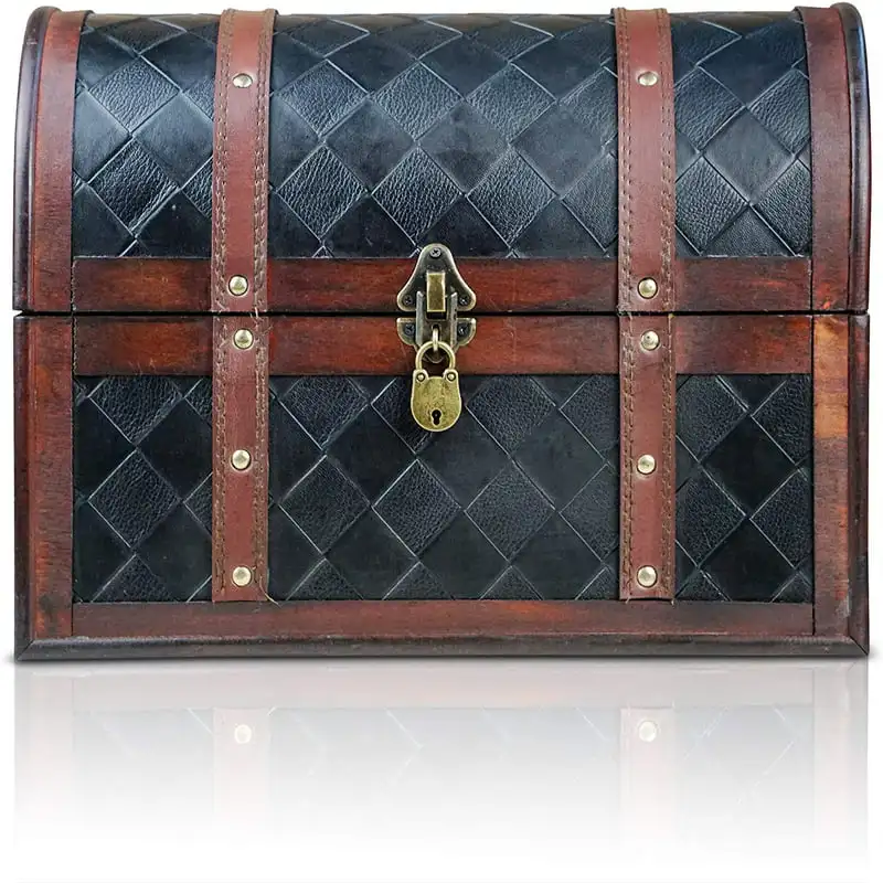 Fantastic Vintage 38x23x27cm Pirate Treasure Chest Decorative Storage Box, Perfect for Home Decoration.
Fantastic Vintage 38x23x27cm Pirate Treasure Chest Decorative Storage Box, Perfect for Home Decoration.