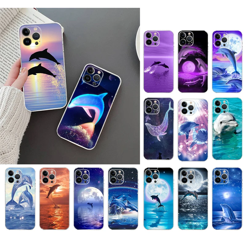 Phone Case For iphone 14 Pro Max 13 12 11 Pro Max XS XR X 12mini 7 8 Plus SE Dolphin Case Funda
Phone Case For iphone 14 Pro Max 13 12 11 Pro Max XS XR X 12mini 7 8 Plus SE Dolphin Case Funda