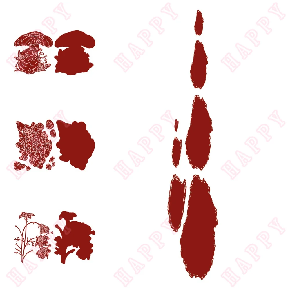 Metal Cutting Dies Rabbits Mushrooms And Grass Decoration For DIY Scrapbook Diary Album Paper Template Card Embossing Handcraft
Metal Cutting Dies Rabbits Mushrooms And Grass Decoration For DIY Scrapbook Diary Album Paper Template Card Embossing Handcraft