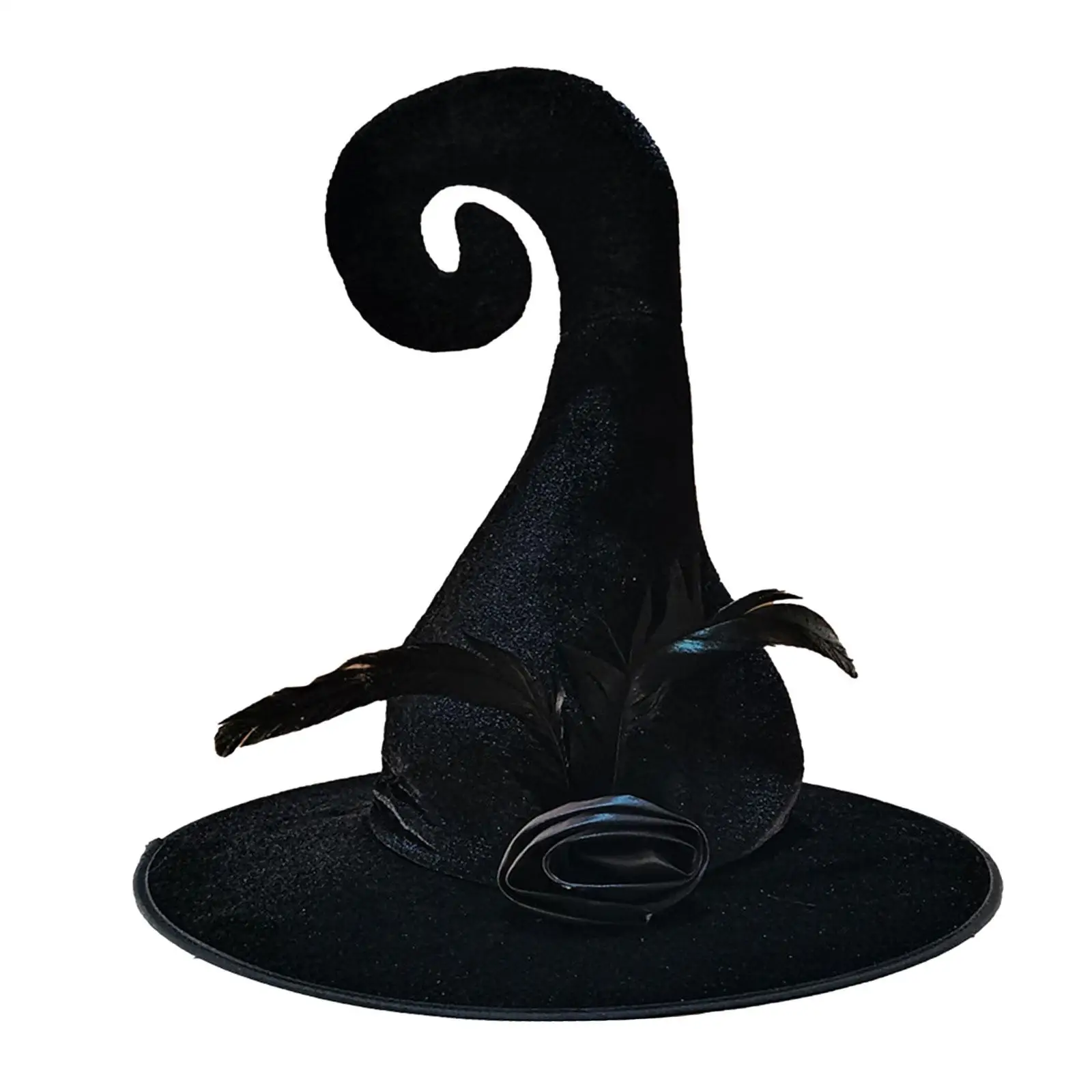 

Women Men Witch Hat Wizard Hat Wide Brim Character Photo Props Adult Hats Sorceress Hat for Halloween, Carnivals, Fancy Dress