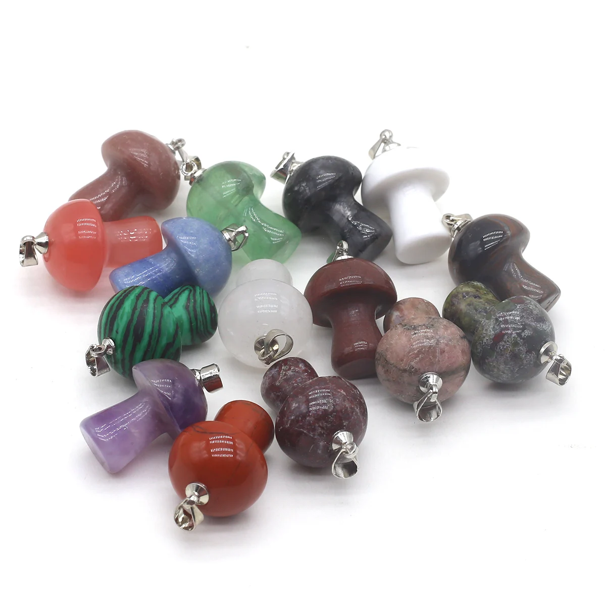 Natural Stone Pendant Mushroom-shaped Gemstone Exquisite Charms for Jewelry Making Diy Necklace Bracelet Earrings Accessories
Natural Stone Pendant Mushroom-shaped Gemstone Exquisite Charms for Jewelry Making Diy Necklace Bracelet Earrings Accessories