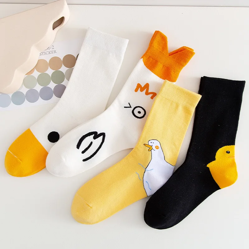 Middle Tube Ins Cute Socks Japanese Duck Cartoon Stockings Cotton College Trend Kawaii Women Socks
Middle Tube Ins Cute Socks Japanese Duck Cartoon Stockings Cotton College Trend Kawaii Women Socks