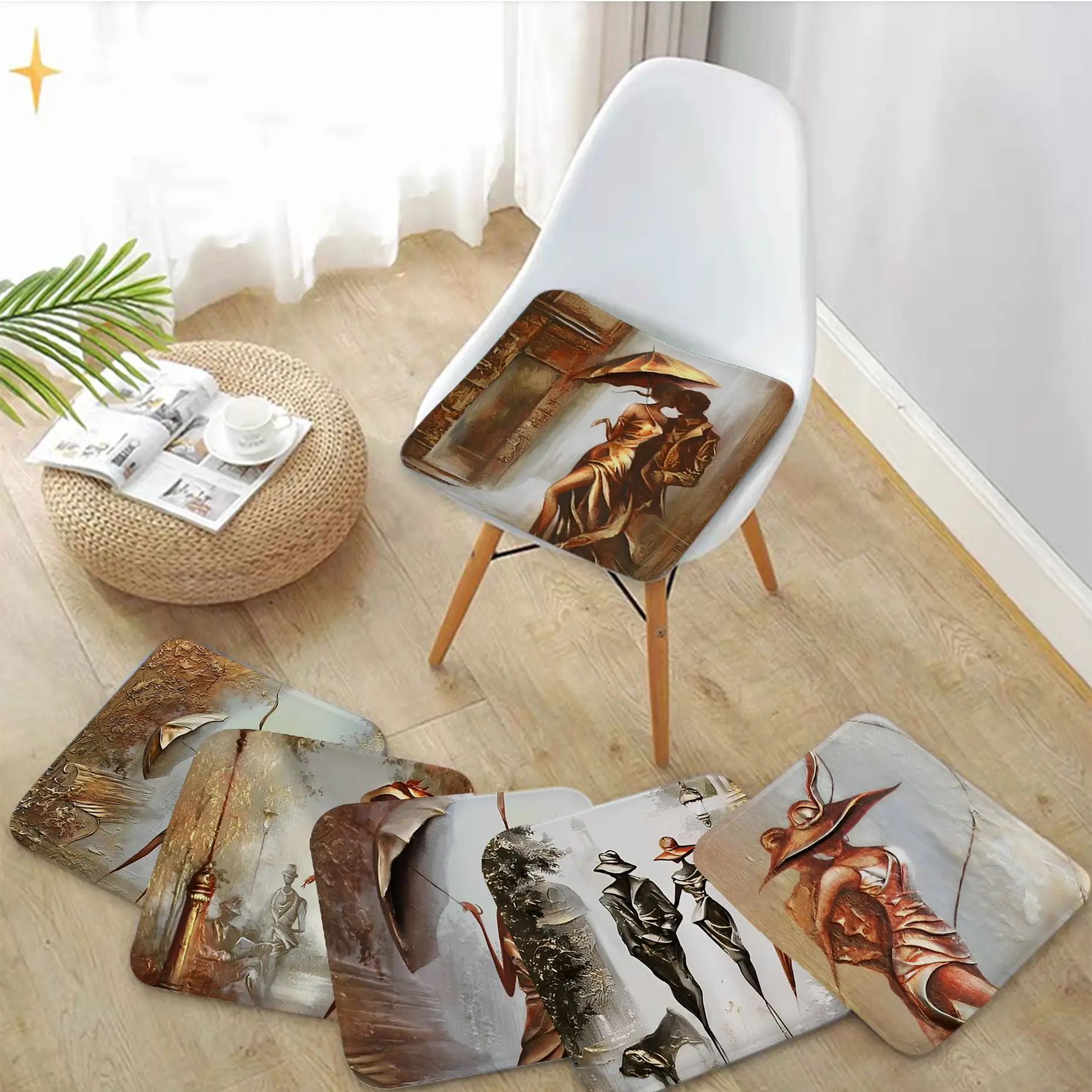 Romantic Couple Decorative Seat Cushion Office Dining Stool Pad Sponge Sofa Mat Non-Slip Sofa Cushion
Romantic Couple Decorative Seat Cushion Office Dining Stool Pad Sponge Sofa Mat Non-Slip Sofa Cushion