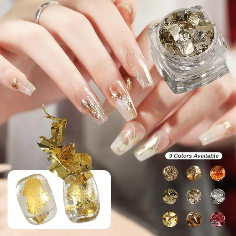 9Colors Nail Sequins Aluminum 3D Glitters Foil Flakes For Manicure Gold Silver Irregular Nail Art Decoration Manicure Charms
9Colors Nail Sequins Aluminum 3D Glitters Foil Flakes For Manicure Gold Silver Irregular Nail Art Decoration Manicure Charms