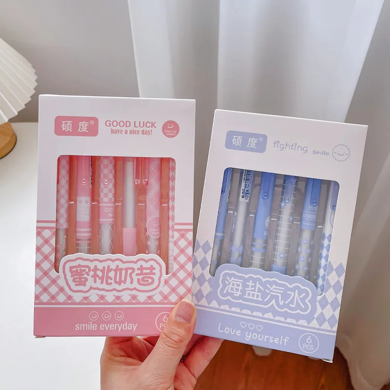 Yatniee 6pcs Kawaii Gel Pens Quick Drying Cute Pens Pretty Stationery Supplies Ballpoint Pen Office Accessories Aesthetic Pen
Yatniee 6pcs Kawaii Gel Pens Quick Drying Cute Pens Pretty Stationery Supplies Ballpoint Pen Office Accessories Aesthetic Pen