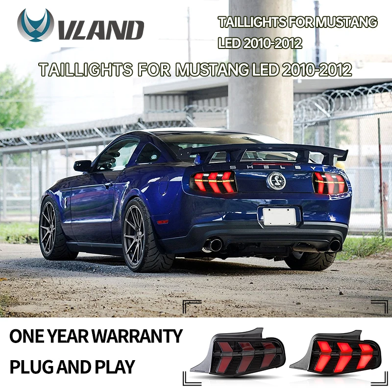 VLAND Taillight Assembly FIT FOR MUSTANG TAILLIGHTS 2010-2012(with 7 modes) TAIL LAMP LED Running Light LED Brake Light
VLAND Taillight Assembly FIT FOR MUSTANG TAILLIGHTS 2010-2012(with 7 modes) TAIL LAMP LED Running Light LED Brake Light