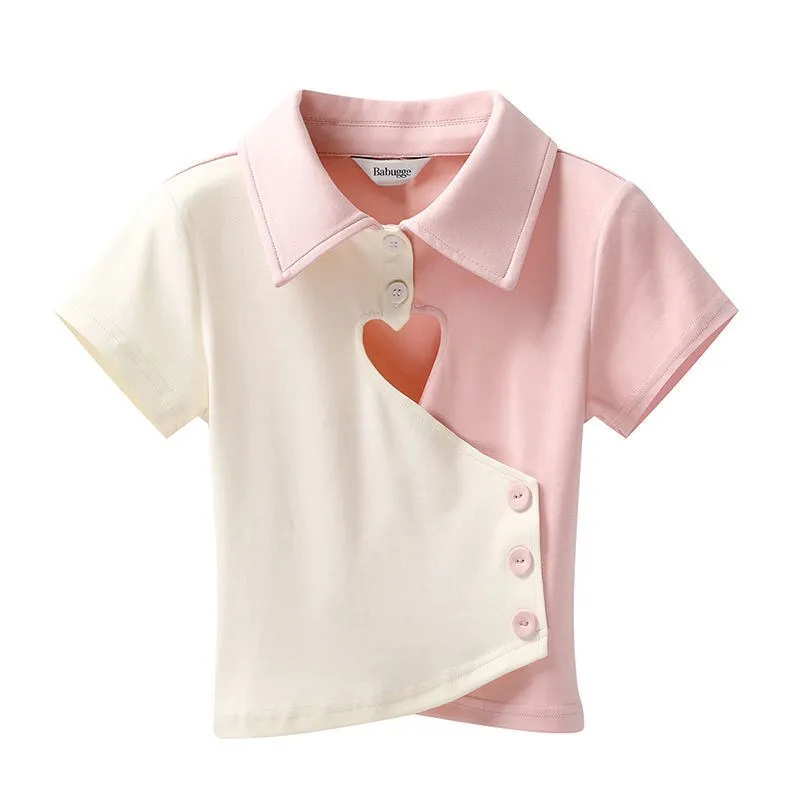2023 summer women pure desire wind irregular love hollow short-sleeved Tshirt female summer Slim polo collar short paragraph top
2023 summer women pure desire wind irregular love hollow short-sleeved Tshirt female summer Slim polo collar short paragraph top
