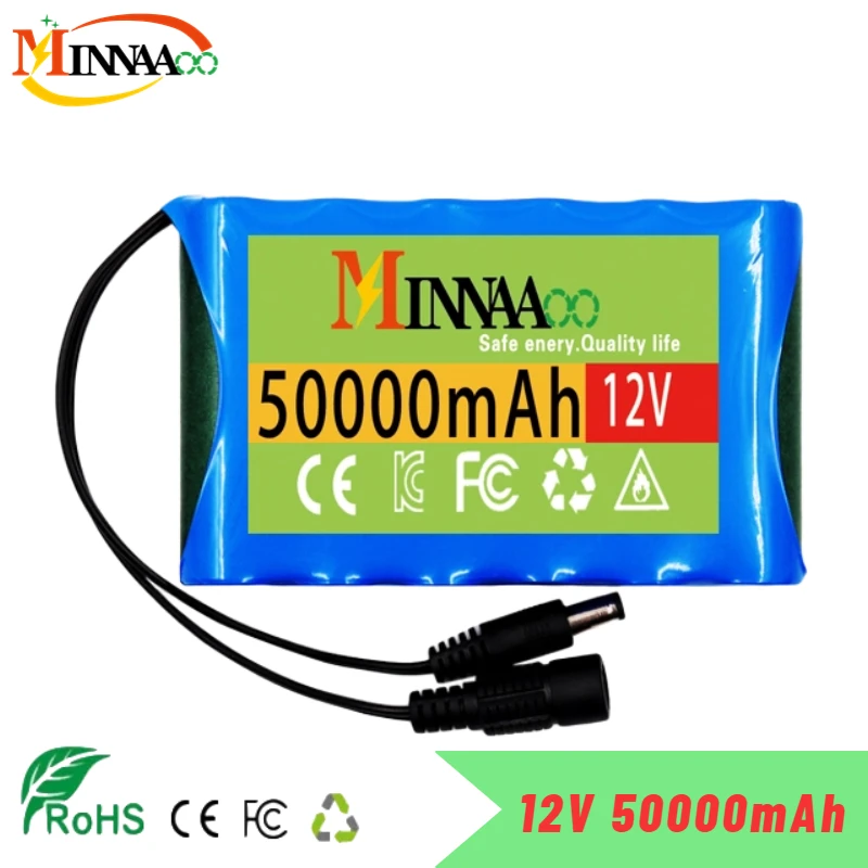 18650 3S2P 12V 50000mah Original Lithium Ion Battery DC 12.6V 50Ah Rechargeable CCTV, Camera Monitor Replacement Battery+Charger
18650 3S2P 12V 50000mah Original Lithium Ion Battery DC 12.6V 50Ah Rechargeable CCTV, Camera Monitor Replacement Battery+Charger