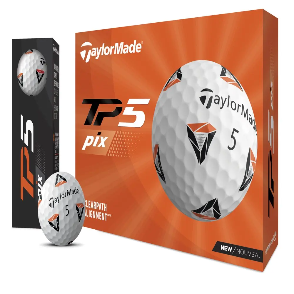 

TaylorMade 2021 TP5 Pix Golf Balls White