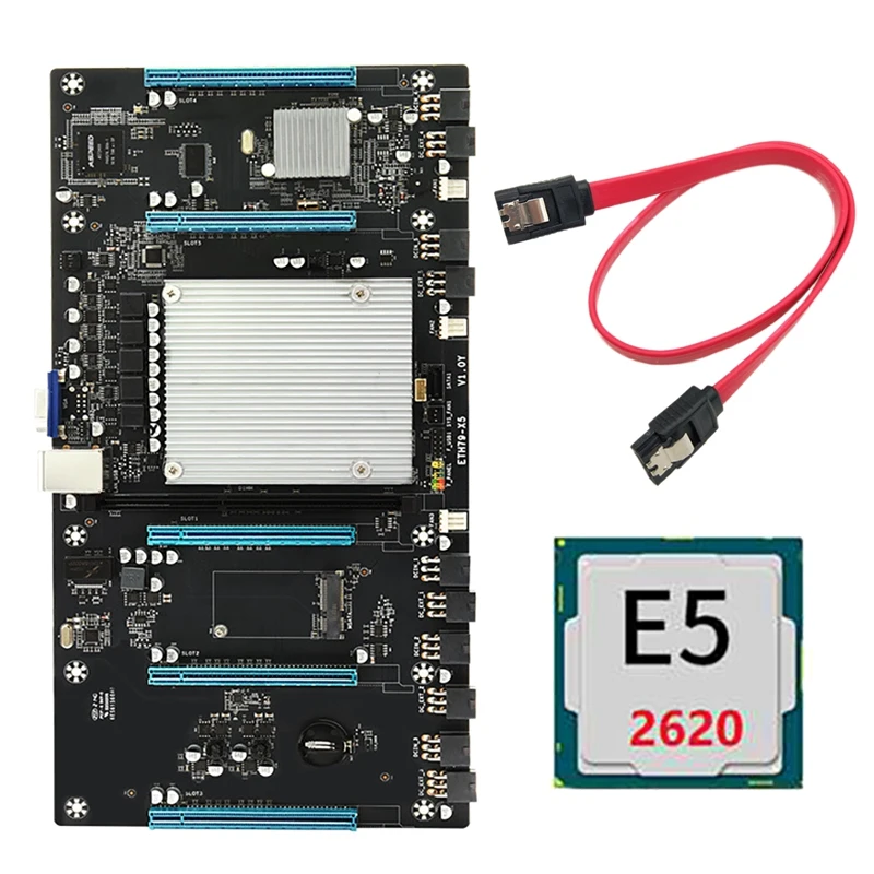 ETH79-X5 BTC Mining Motherboard with E5 2620 CPU+SATA Cable H61 LGA2011 V1/V2 65mm DDR3 RAM PCIE 16X 3060 3080 Graphics
ETH79-X5 BTC Mining Motherboard with E5 2620 CPU+SATA Cable H61 LGA2011 V1/V2 65mm DDR3 RAM PCIE 16X 3060 3080 Graphics