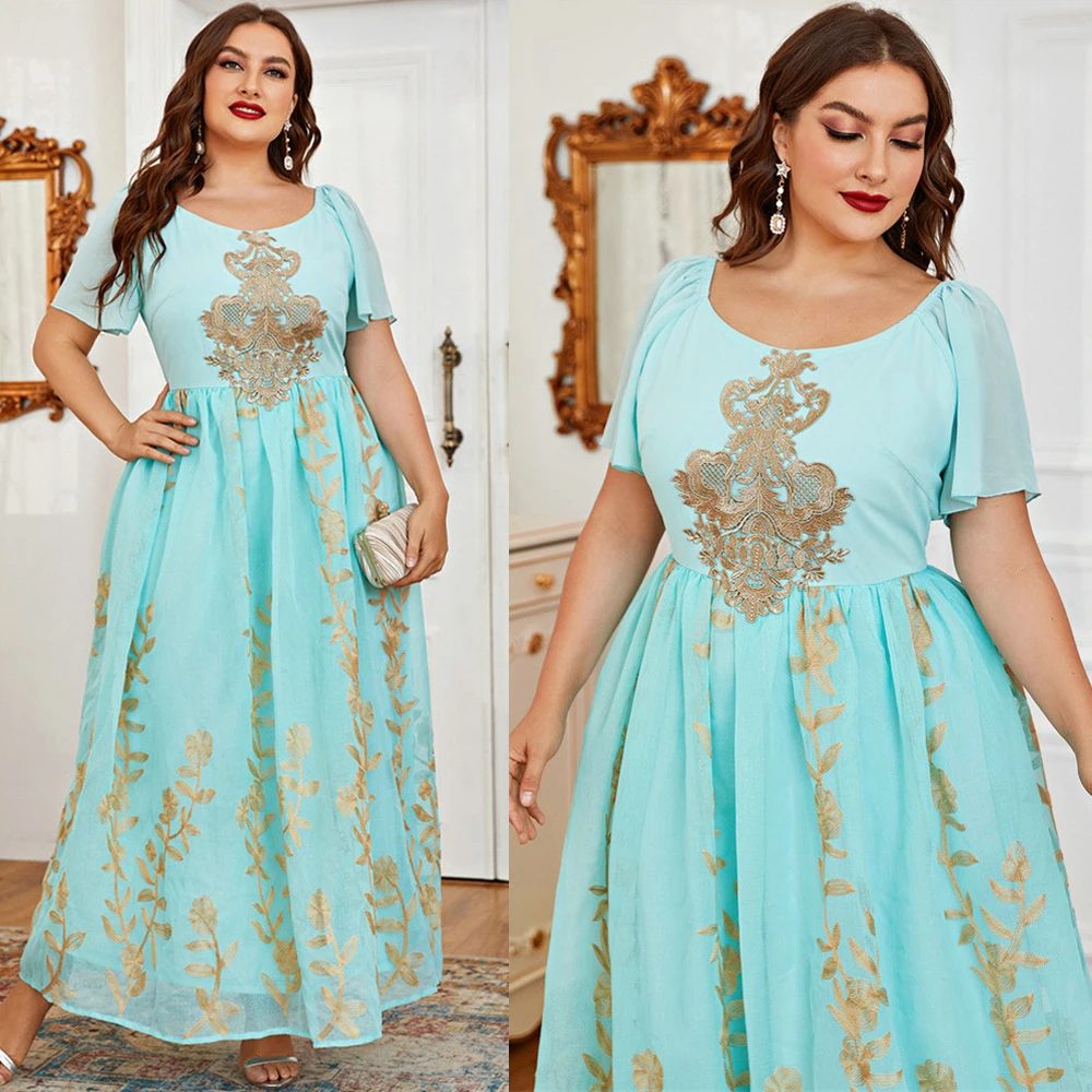 Plus Size 4xl Muslim Women Maxi Dress Abayas Casual Fashion Summer Islam Arab Robe Short Sleeve Dubai Kaftan Middle East Ramadan
Plus Size 4xl Muslim Women Maxi Dress Abayas Casual Fashion Summer Islam Arab Robe Short Sleeve Dubai Kaftan Middle East Ramadan