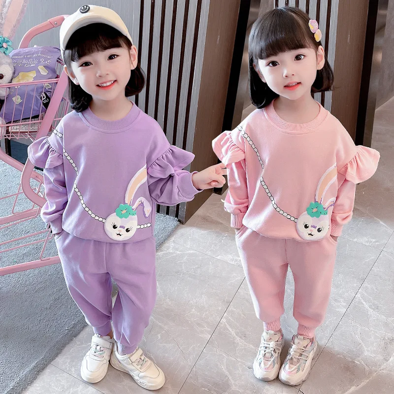 Spring And Autumn Children's Cotton Set New Korean Version Baby Cartoon Rabbit Sweater Girl Sports Casual Pants Clothing
Spring And Autumn Children's Cotton Set New Korean Version Baby Cartoon Rabbit Sweater Girl Sports Casual Pants Clothing