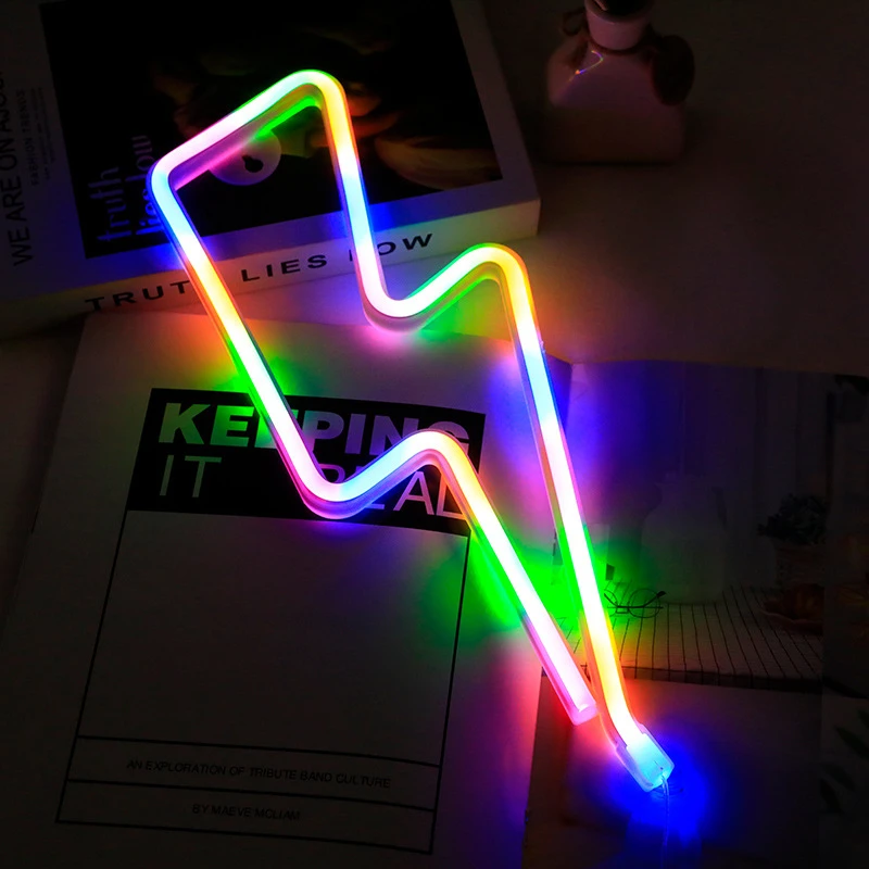 LED Neon Lightning Shaped Sign Neon Fulmination Light USB NightLights Wall Decor for Kids Baby Room Ramadan Easter Wedding Party 
LED Neon Lightning Shaped Sign Neon Fulmination Light USB NightLights Wall Decor for Kids Baby Room Ramadan Easter Wedding Party