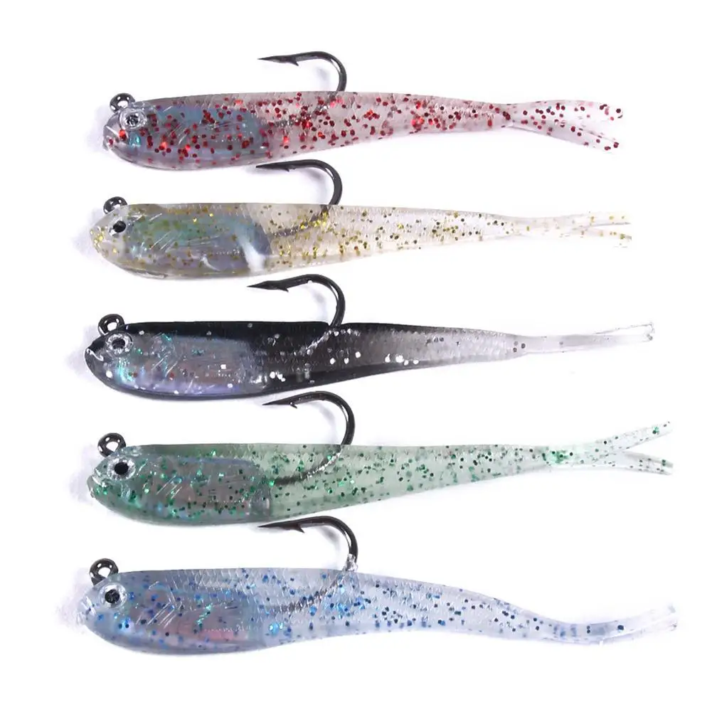 75mm Mini Fish Bait Soft PVC Lure 6.5g Artificial Swimbait Fishing Lures With Single Hook Wobbler for Bass Pike Crankbait Moving
75mm Mini Fish Bait Soft PVC Lure 6.5g Artificial Swimbait Fishing Lures With Single Hook Wobbler for Bass Pike Crankbait Moving