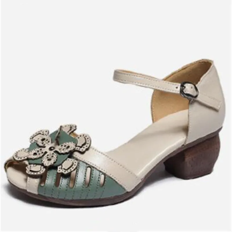 2022 New Top Cowhide Spell Color Fish Mouth Summer Women's Shoes Trendy Sandals Classic Flowers Thick Heel Shoe Leather Sandals
2022 New Top Cowhide Spell Color Fish Mouth Summer Women's Shoes Trendy Sandals Classic Flowers Thick Heel Shoe Leather Sandals