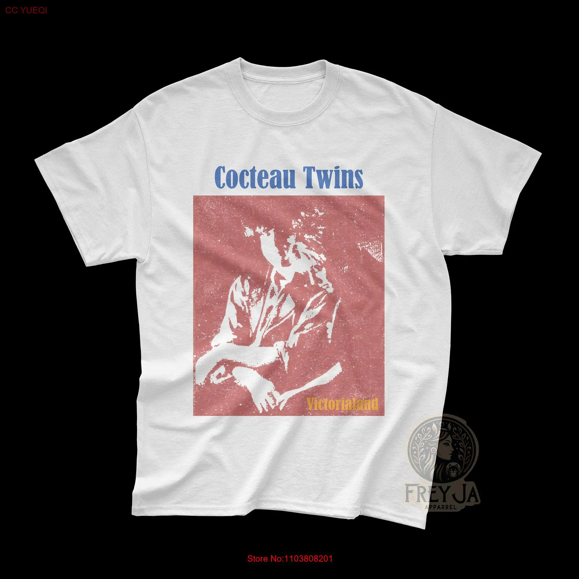 Эксклюзивная футболка Cocteau Twins Рок Музыкальная Группа Indie Apparel Victorialand альбом с