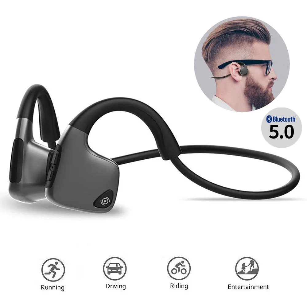 Bone Conduction Headphones R9 Open Ear Bluetooth 5.0 Wireless HiFi Stereo Sports Earphones Sweatproof 
Bone Conduction Headphones R9 Open Ear Bluetooth 5.0 Wireless HiFi Stereo Sports Earphones Sweatproof