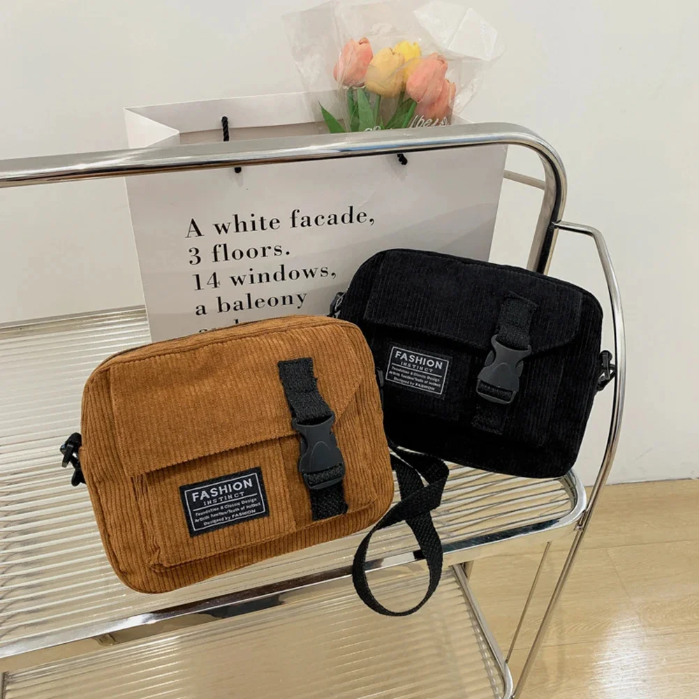 Corduroy Shoulder Crossbody Bag Solid Color Messenger Handbag Casual Retro Adjustable Strap for Travel Office Female Satchels
Corduroy Shoulder Crossbody Bag Solid Color Messenger Handbag Casual Retro Adjustable Strap for Travel Office Female Satchels