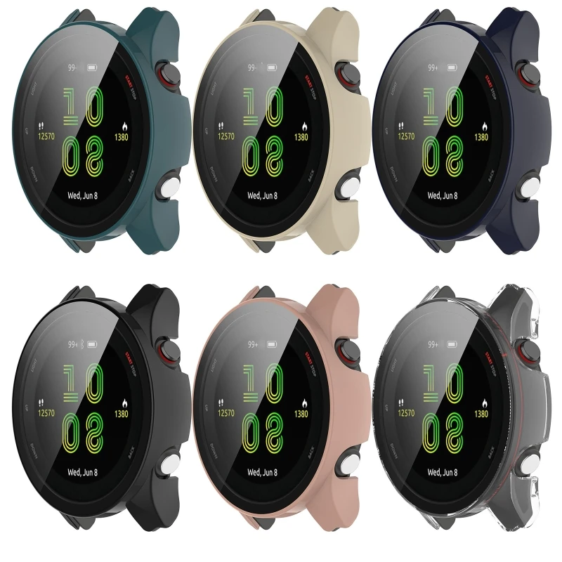 Защитный чехол из поликарбоната, совместимый с GarminForerunner 255S, противоударный чехол-рамка для часов, цельная оболочка
Защитный чехол из поликарбоната, совместимый с GarminForerunner 255S, противоударный чехол-рамка для часов, цельная оболочка
