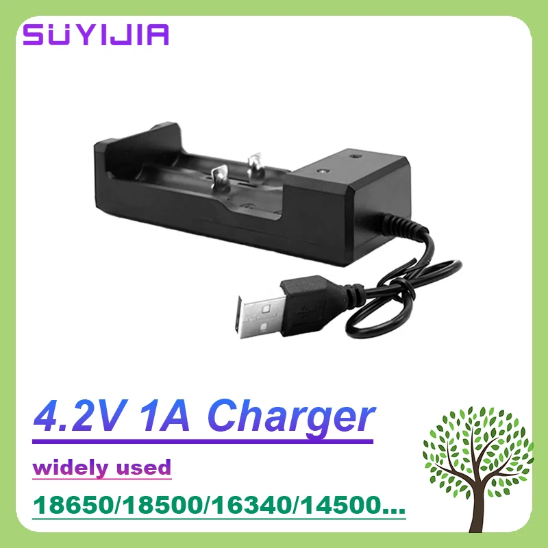 18650 Lithium Battery 4.2V 1A Charger USB 2 Slot Fast Charging Universal with Wire and LED for 18650 18500 16340 14650 14500
18650 Lithium Battery 4.2V 1A Charger USB 2 Slot Fast Charging Universal with Wire and LED for 18650 18500 16340 14650 14500