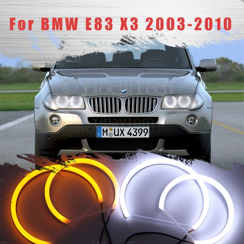 LED SMD Cotton Light Switchback Angel Eye Halo Ring DRL Kit for BMW E83 X3 2003-2010
LED SMD Cotton Light Switchback Angel Eye Halo Ring DRL Kit for BMW E83 X3 2003-2010