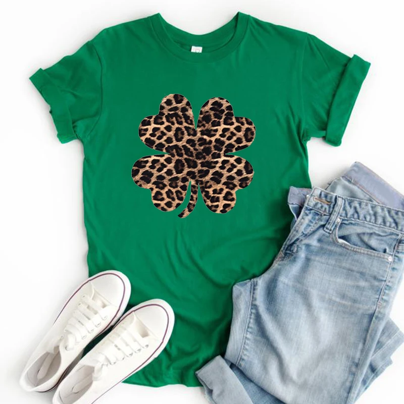 St Patricks Day Shamrock Graphic Tees Leopard Shamrock Tee Lucky Shirt St Patricks Day Clothing Women Leopard Clover Tops
St Patricks Day Shamrock Graphic Tees Leopard Shamrock Tee Lucky Shirt St Patricks Day Clothing Women Leopard Clover Tops