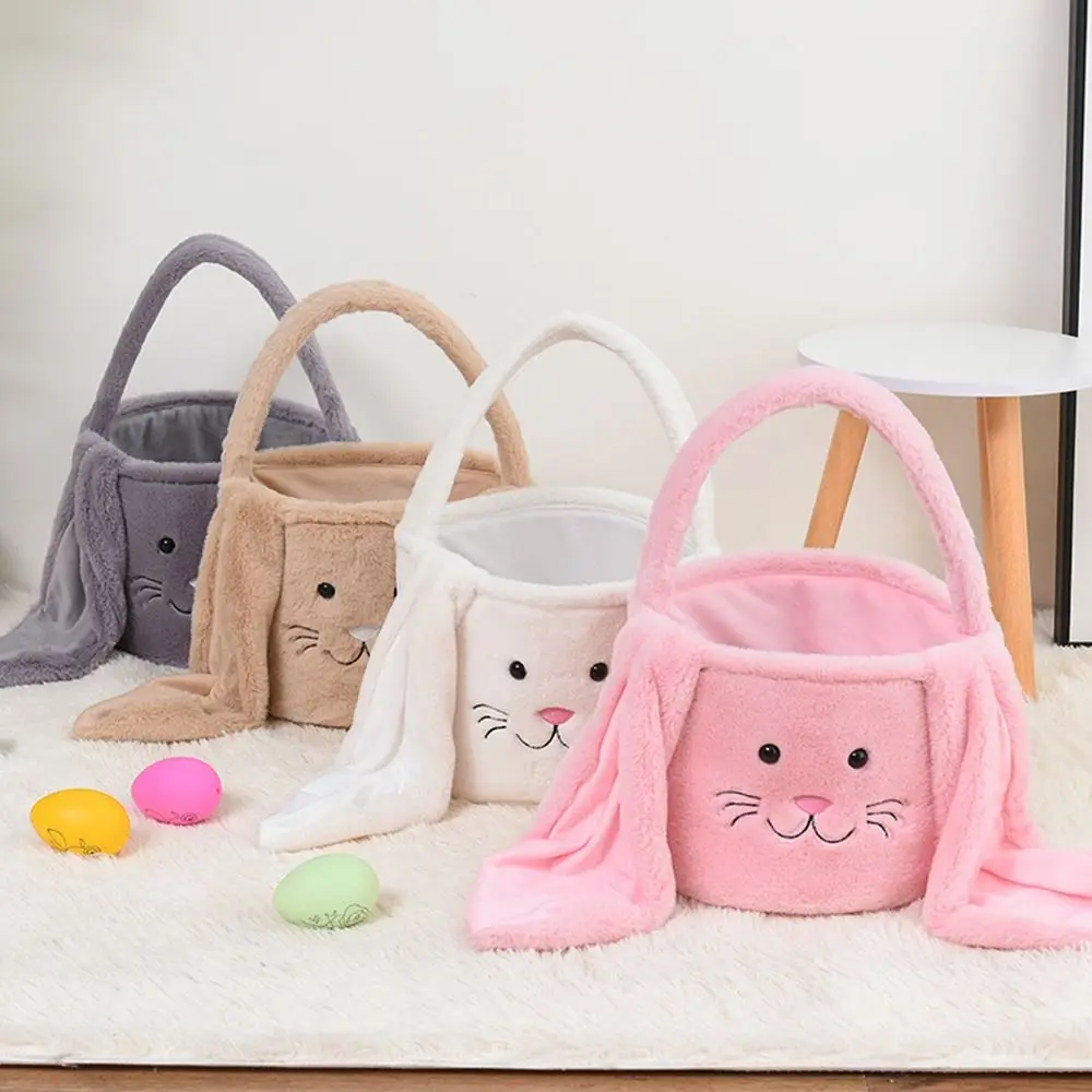 Easter Cute Bag Bunny Basket Long Ear Plush Handbag Egg Candy Baskets Happy Easter Round Bottom Tote Lovely Storage Bag
Easter Cute Bag Bunny Basket Long Ear Plush Handbag Egg Candy Baskets Happy Easter Round Bottom Tote Lovely Storage Bag