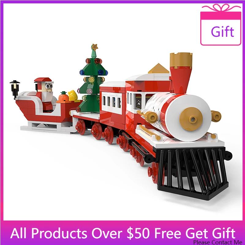 Christmas Train High-Tech Winter Railway Train Building Blocks Santa Transportation Locomotive Model Bricks Toys For Xmas Gifts
Christmas Train High-Tech Winter Railway Train Building Blocks Santa Transportation Locomotive Model Bricks Toys For Xmas Gifts