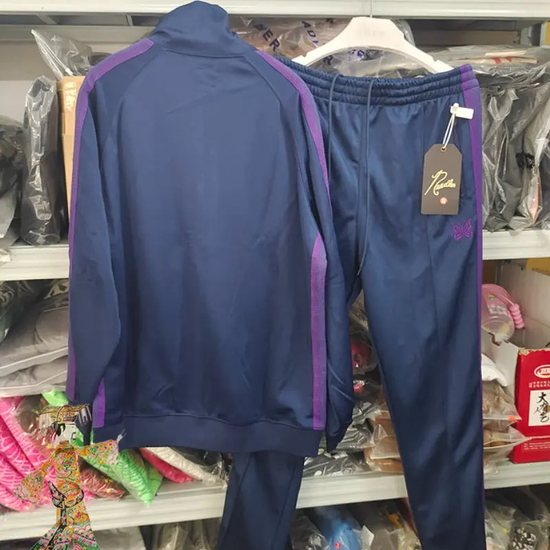 AWGE Needles Jacket Pants Set Realistic photography Embroidery Butterfly Side Webbing Tracksuit Jackets
AWGE Needles Jacket Pants Set Realistic photography Embroidery Butterfly Side Webbing Tracksuit Jackets