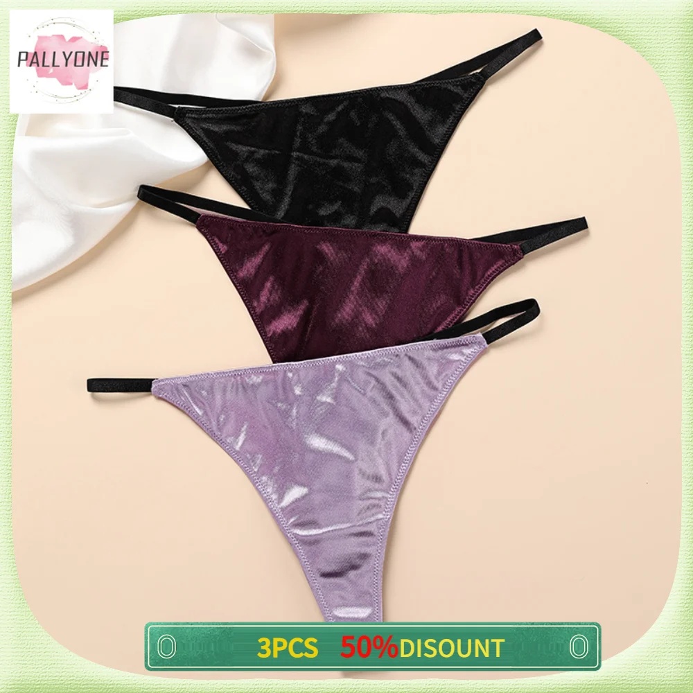 Satin Lingerie For Women Cotton Crotch G-String Thong For Ladies Sexy And Seductive Female Underwear Panties Vc Secrets S-XL
Satin Lingerie For Women Cotton Crotch G-String Thong For Ladies Sexy And Seductive Female Underwear Panties Vc Secrets S-XL