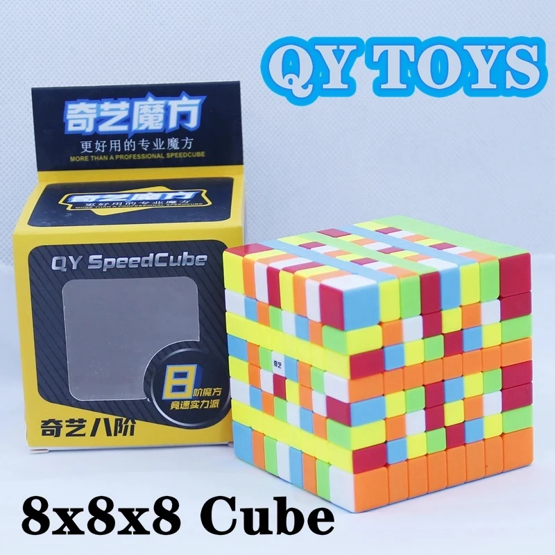 

QYTOYS 8x8x8 Speed Cube High-level Competition Qiyi 8x8 Puzzle Professional Educational Qy 8x8x8 Game For Magic Cubo Toys Gift