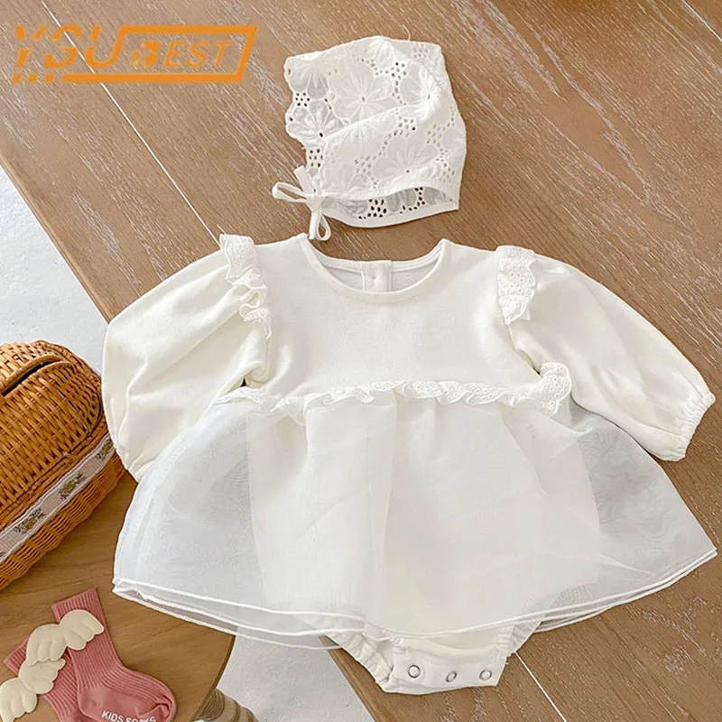 2022 Spring Toddler Baby Girl Romper Solid Color Jumpsuit Long Sleeves Sweet Princess Grenadine Romper Girl Clothes
2022 Spring Toddler Baby Girl Romper Solid Color Jumpsuit Long Sleeves Sweet Princess Grenadine Romper Girl Clothes