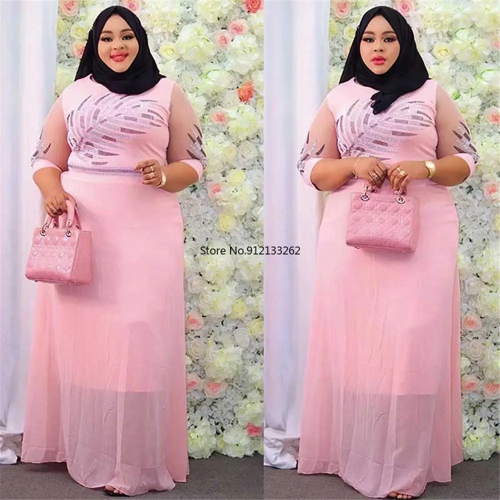 African Long Dress Ankara Style 2022 Autumn Women Chiffon Gown Ankara Dashiki Crystal Maxi Robe Plus Size Boubou Kaftan Dress 
African Long Dress Ankara Style 2022 Autumn Women Chiffon Gown Ankara Dashiki Crystal Maxi Robe Plus Size Boubou Kaftan Dress