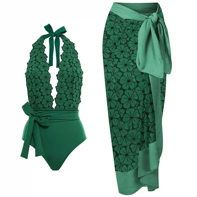 One Piece Swimsuit Bikini With Skirt Swimwear Summer Women Bowknot Cover Up 2023 New Luxury Elegant Brazilian Beach Bathing Suit
One Piece Swimsuit Bikini With Skirt Swimwear Summer Women Bowknot Cover Up 2023 New Luxury Elegant Brazilian Beach Bathing Suit